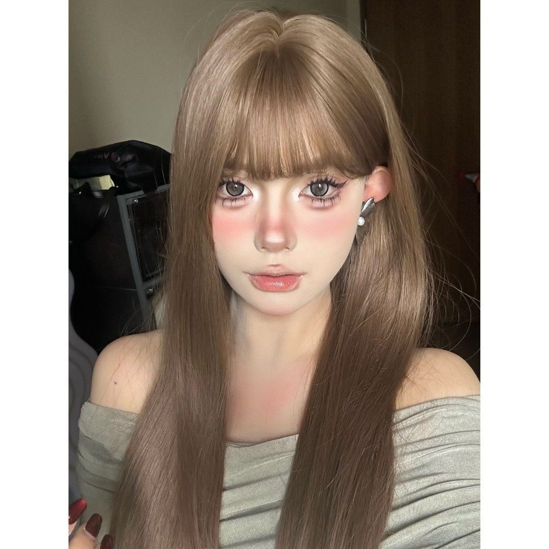 Women's Pure Desire To Show White Hair Long Straight Wig