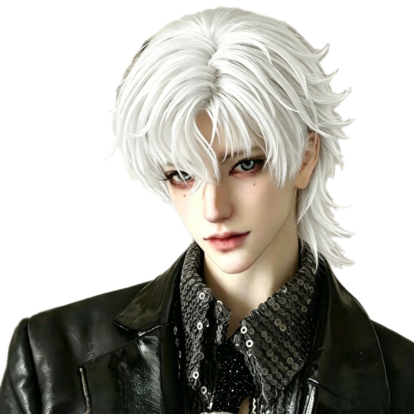 Men's Doll Points Hair Wolf Tail Two-dimensional Fake Cos Wig