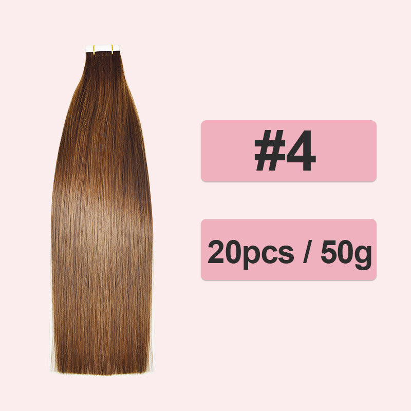 Comfortable Popular Extension Full Human Film Real Hair Wig