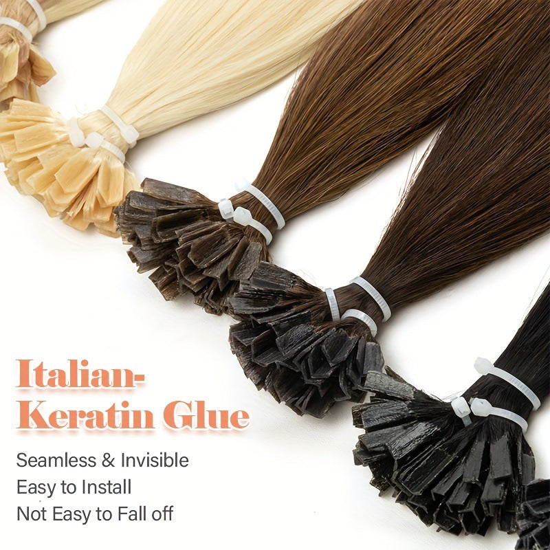 Human Extensions Wigs Pieces Extension Nail Real Hair Wig