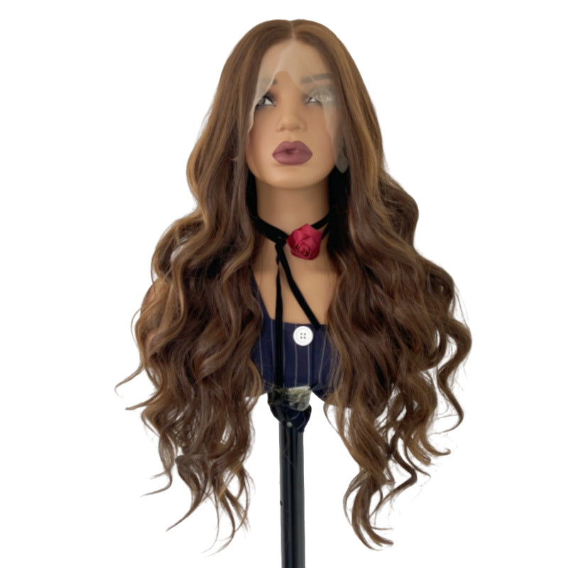 Front Lace Chemical Fiber Curly Hair Wig Long Curls