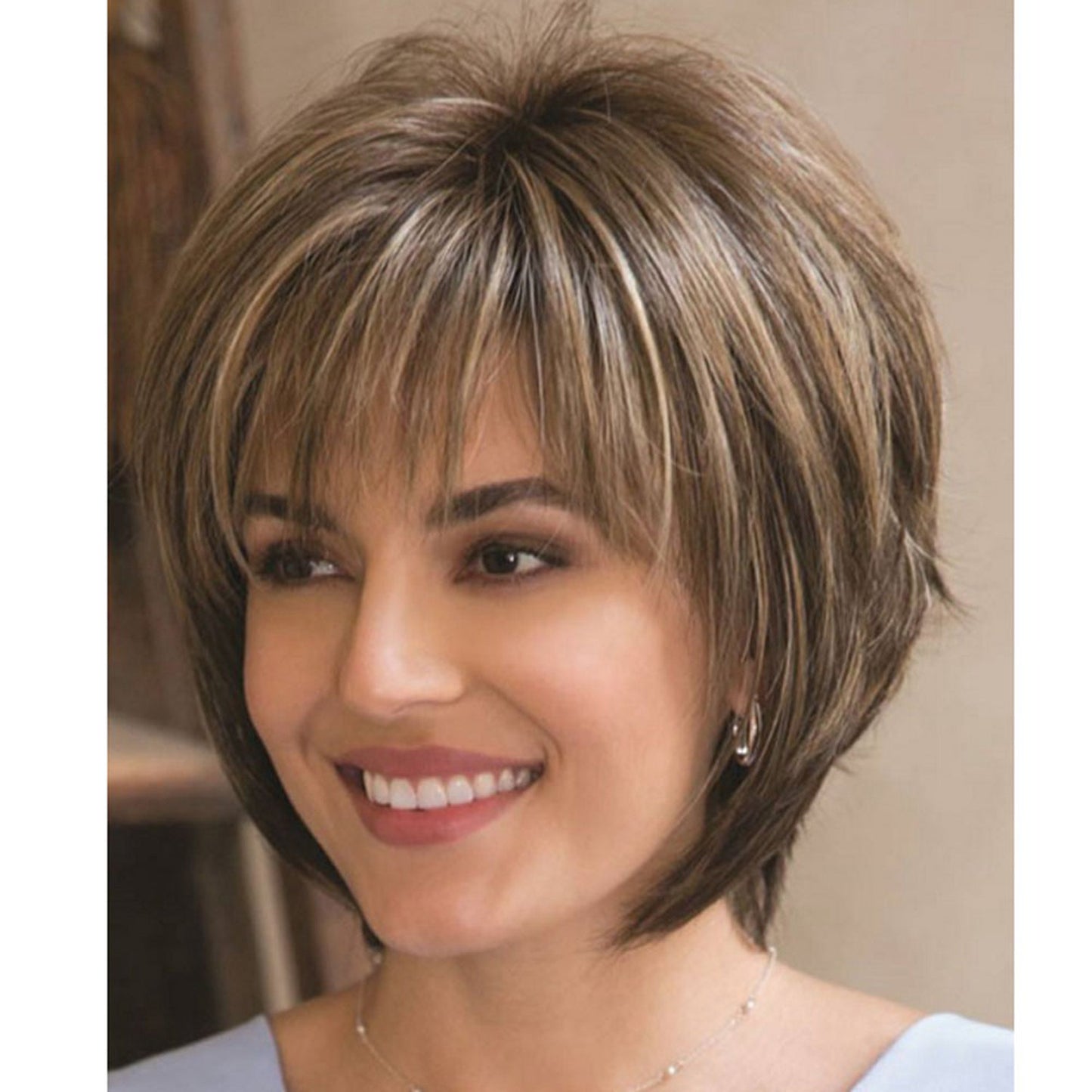 Women's Headgear Fashion Realistic Fiber Micro Volume Wig Short Curly Hair