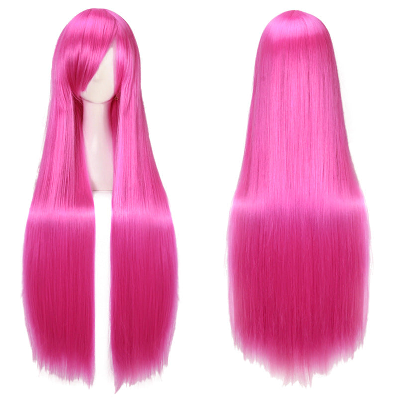 Classic Universal Color Hair Anime Fiber Long Straight Wig