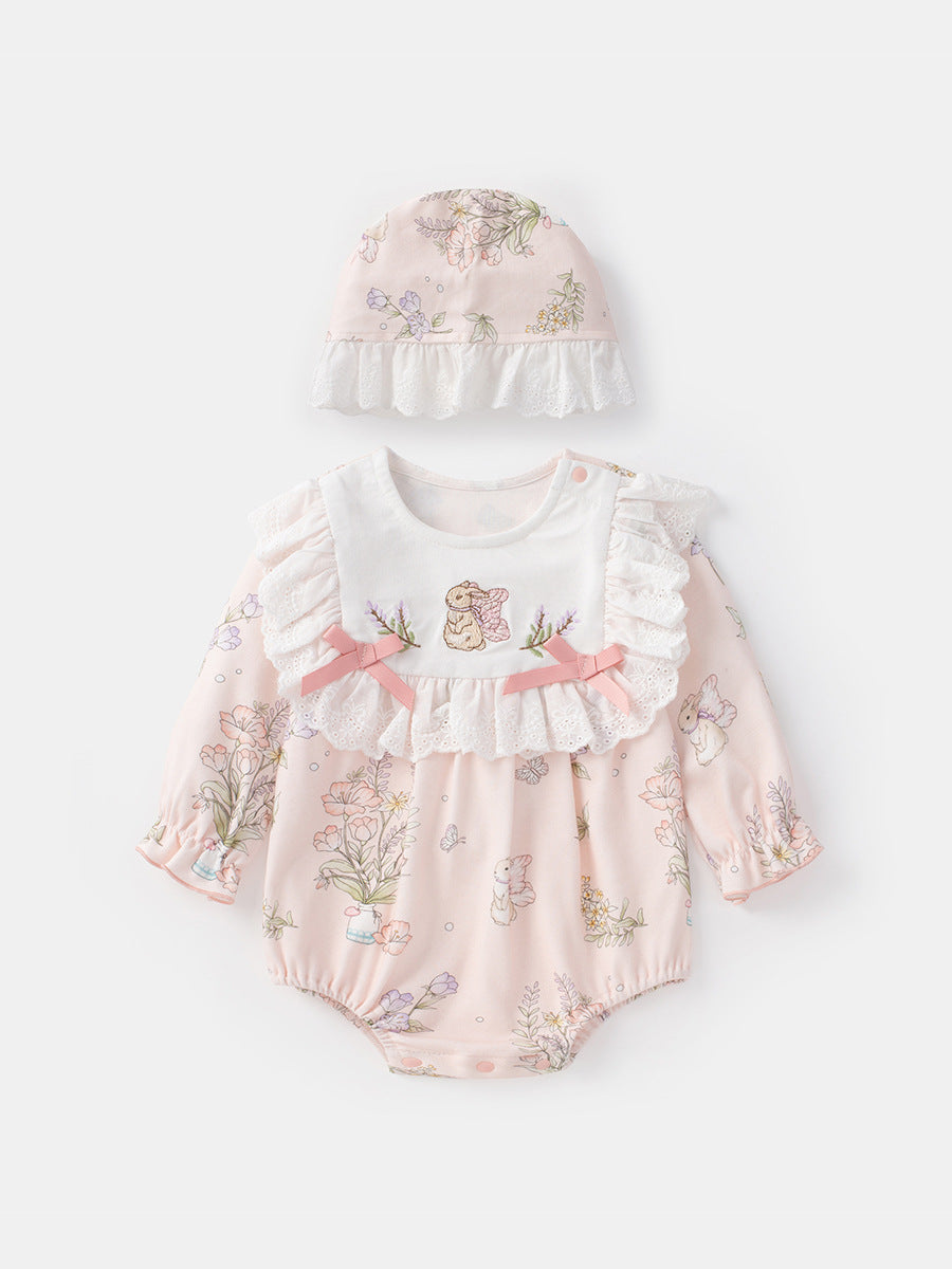 Wrap Clothes Spring Princess Print One Jumpsuit, Climbing Suit