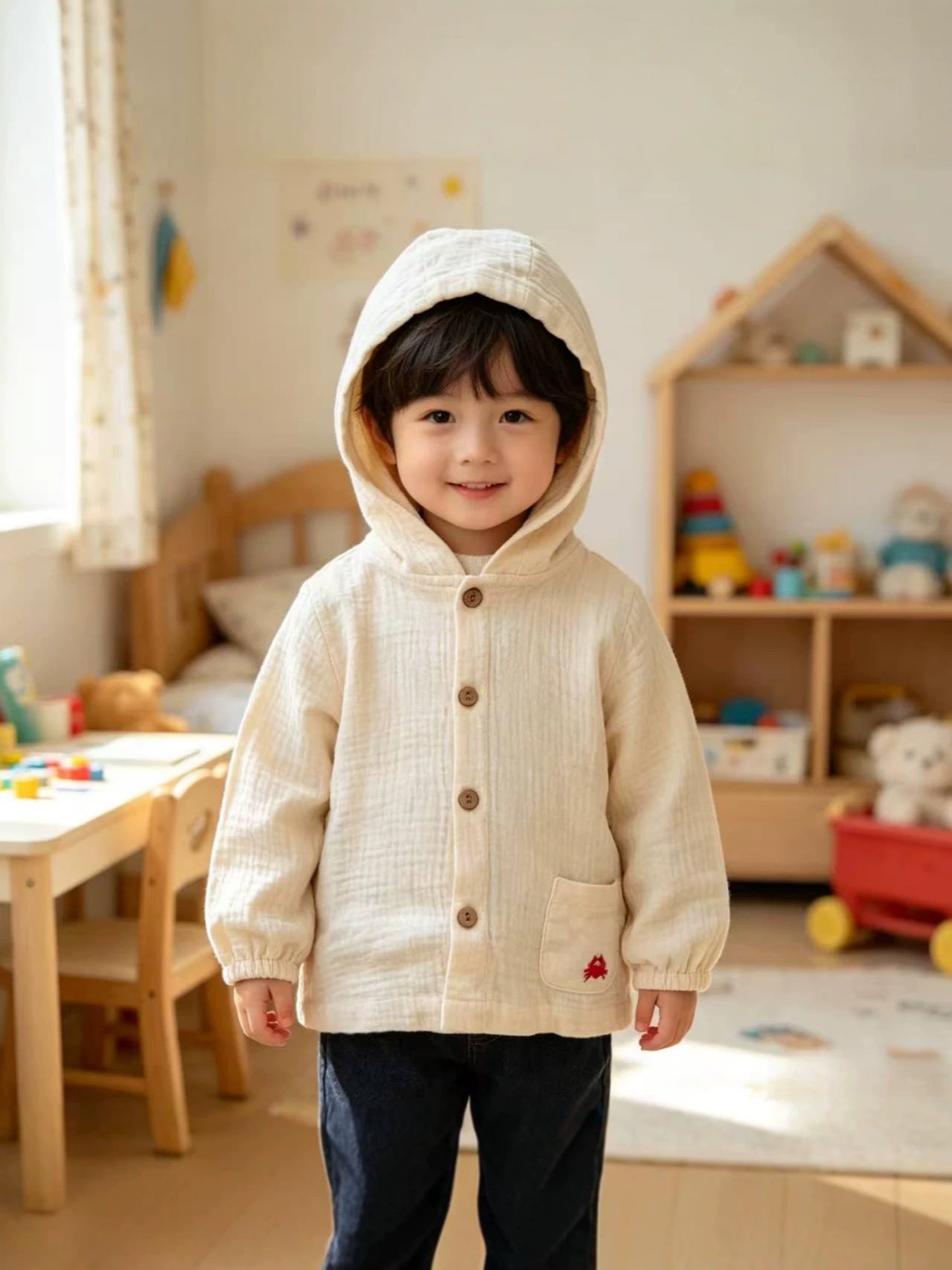 Children's Short Sleeve T-shirt Two-piece Set Infant Class Breathable Air Conditioning Children's Suit
