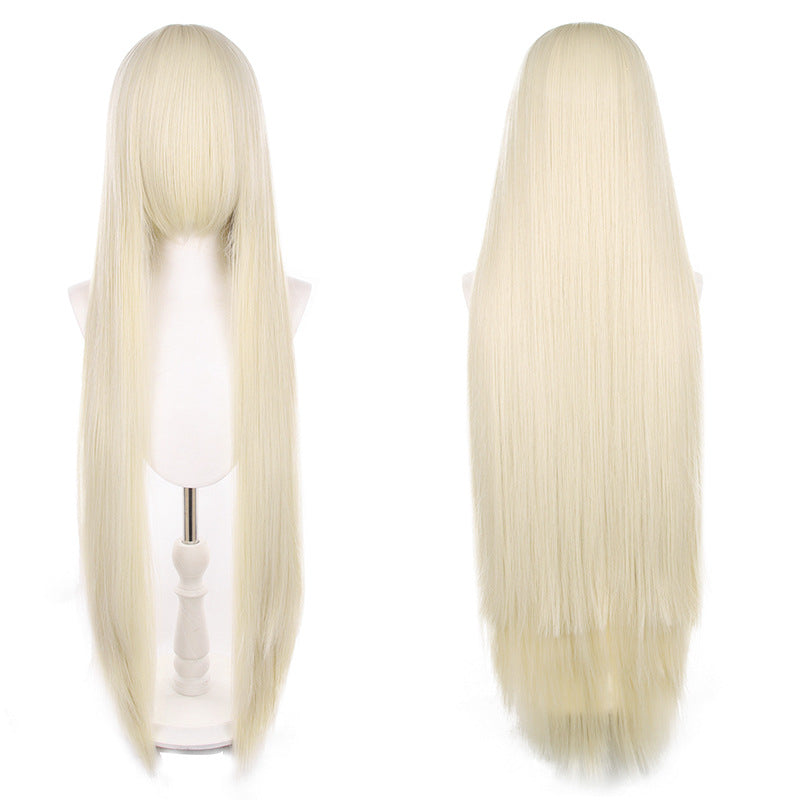 Mao Style Universal Scalp Head Long Bangs Cos Wig