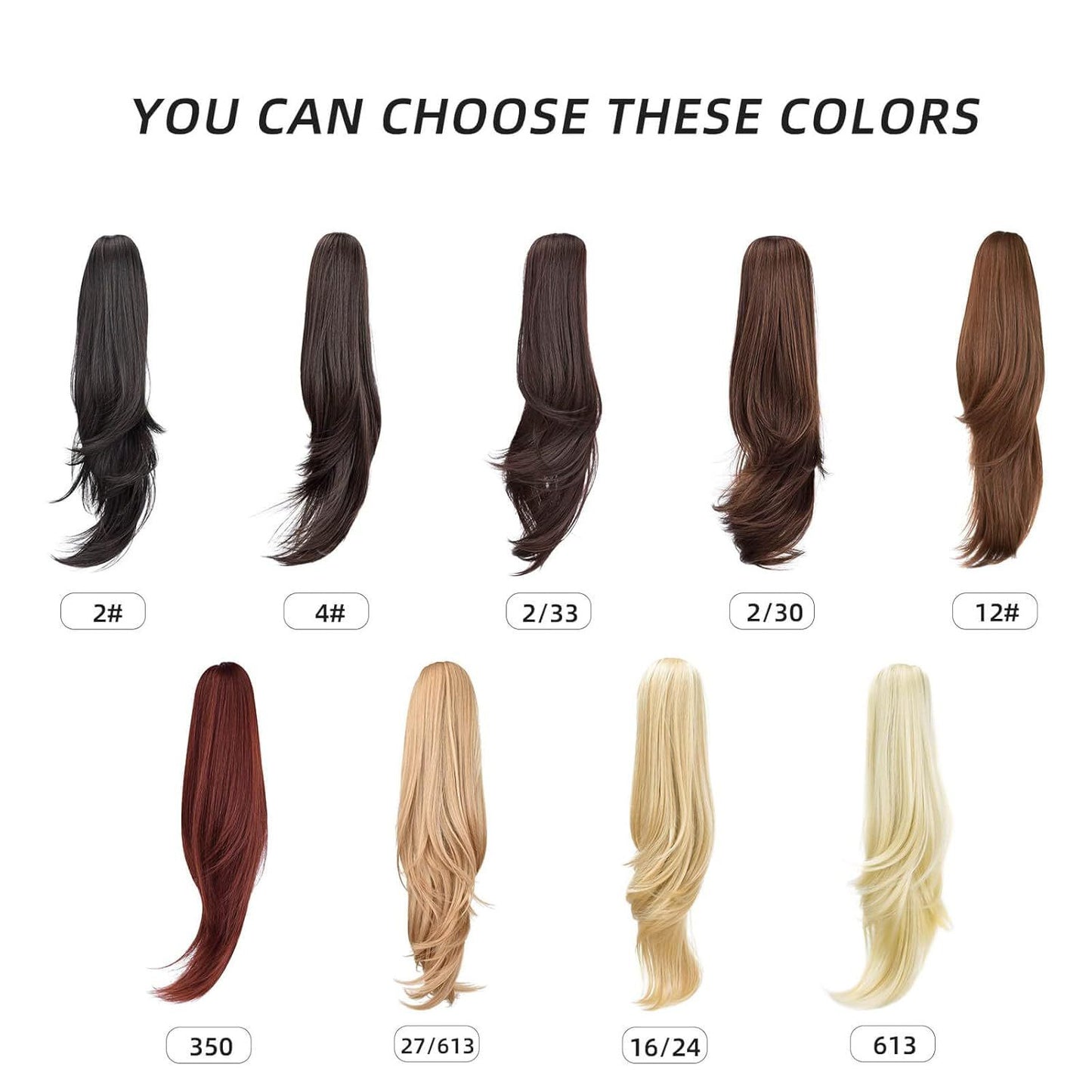 Jaws Clamp High Braid Grip Female Curly Wig Ponytail