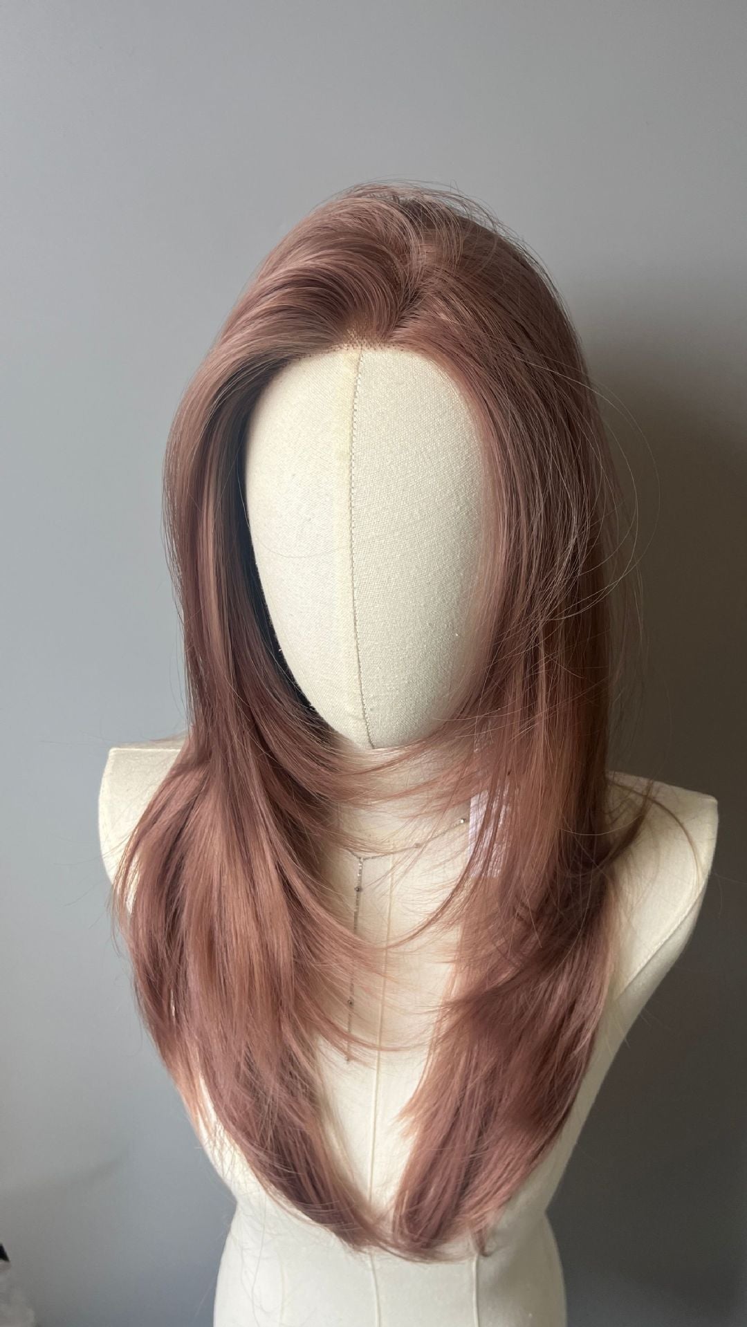 Lace Upgraded U-shaped High Skull Top Fluffy Female Long Straight Wig