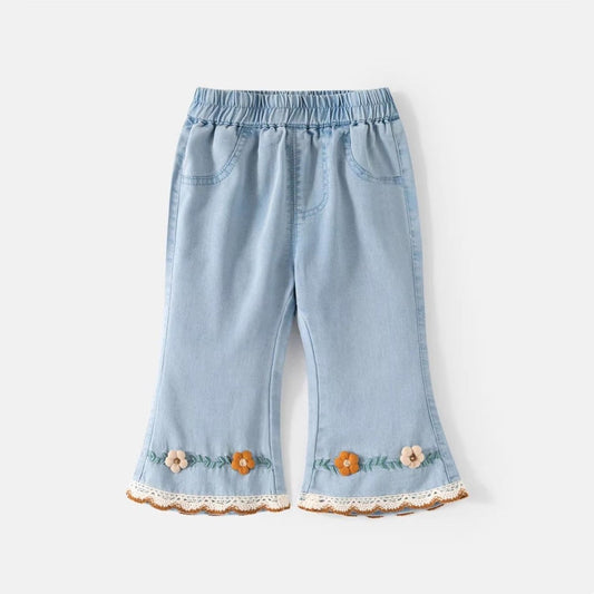 Children's Summer Leisure Bell-bottom Thin Jeans Clothing Children's Pants
