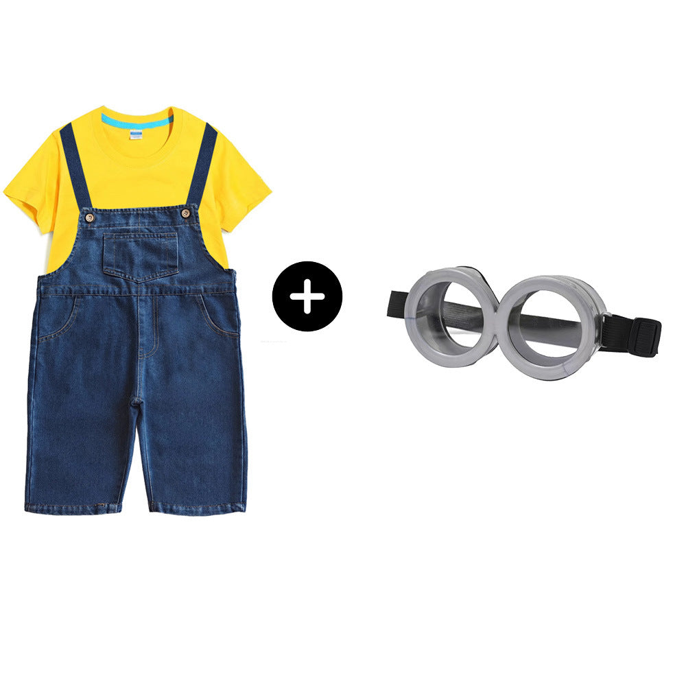 Children's Little Yellow Dancing Dress Performance Clothes Children's Suit