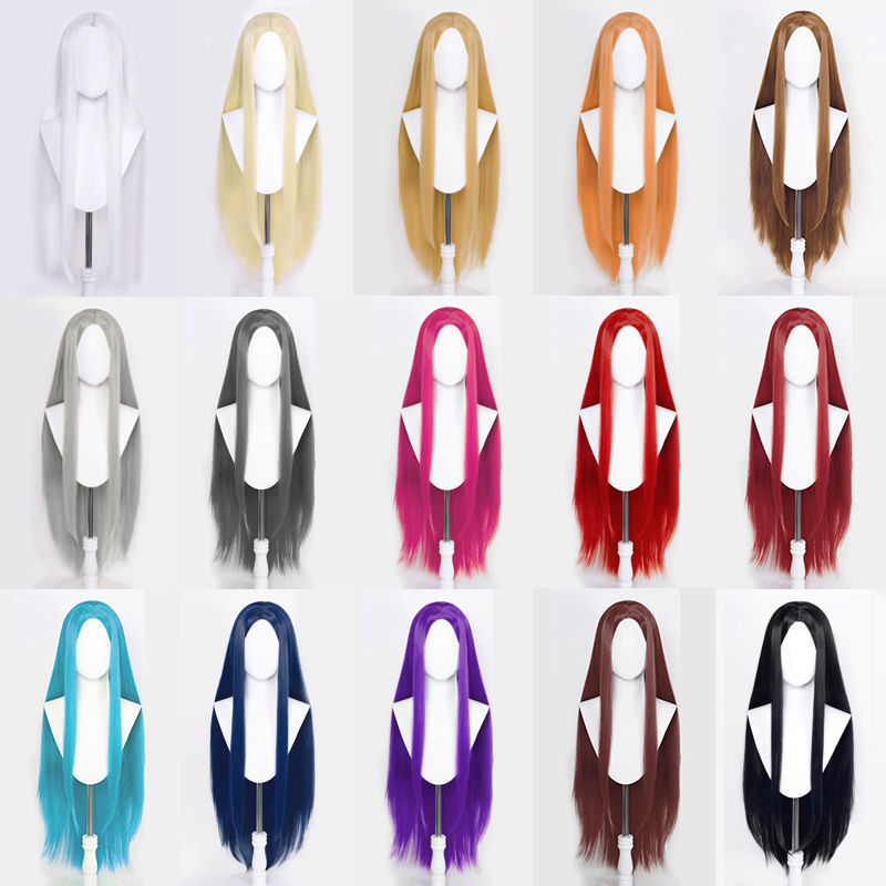 Women's & Men's Long Straight Hair Universal Medium Color Headgear Other Wig