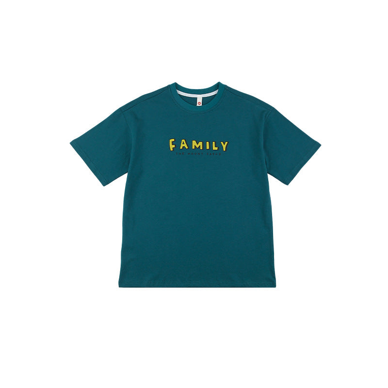 Children's Short-sleeved Summer Family Clothes Cotton Coat Children's T-shirt