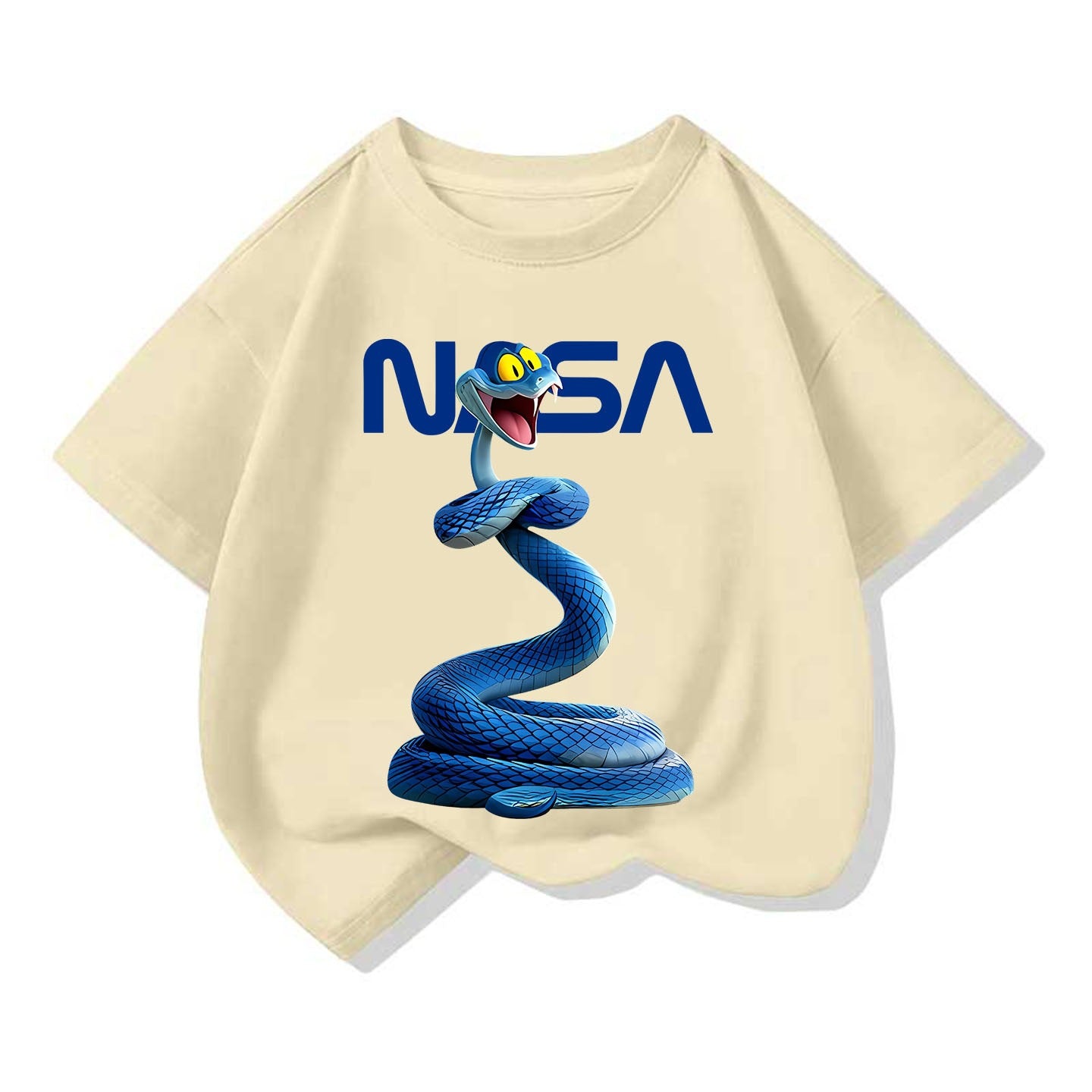 Small Medium Short Sleeve Tide Cotton Round Neck Loose Top Children's T-shirt