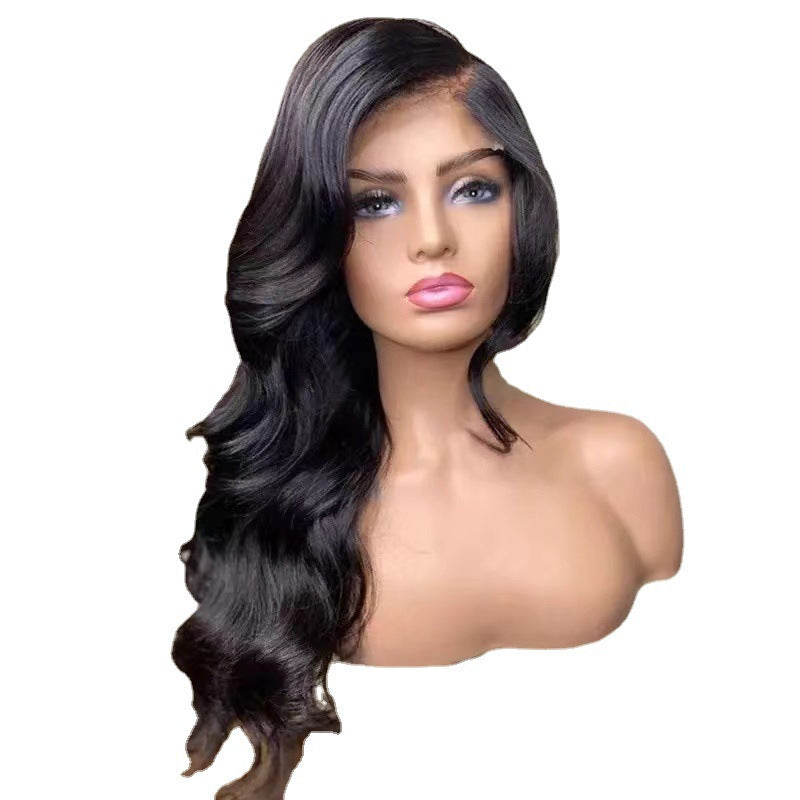 Women's Front Lace Curly Fiber Chemical Big Wig Long Curls