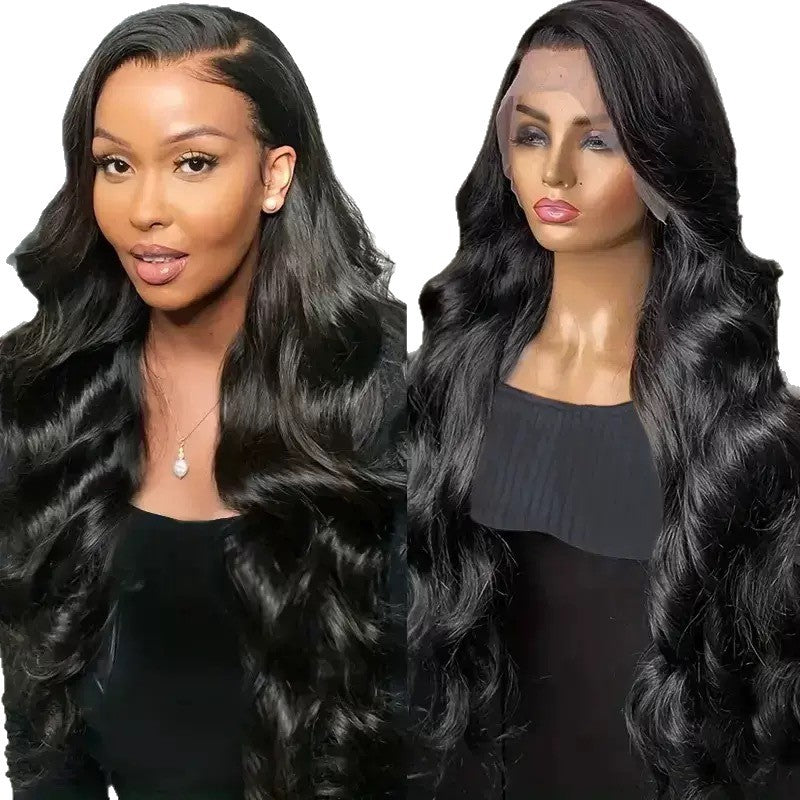 Women's Front Lace Mid-length Curly Hair Big Wig Long Curls