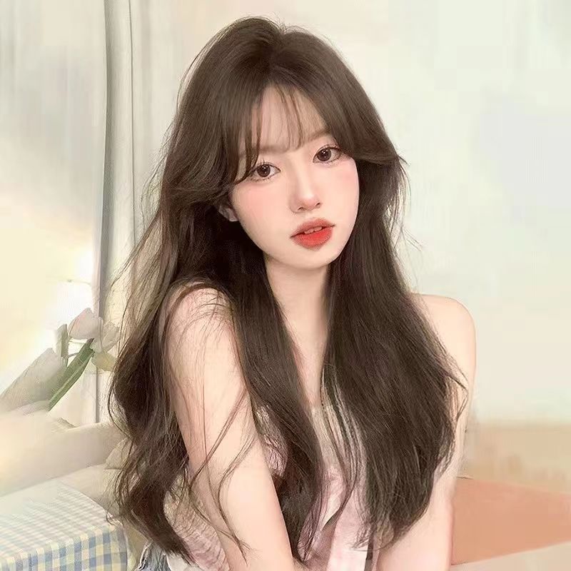 Female Full Hair Type Big Wave Curly Fashion Natural Wig Long Curls