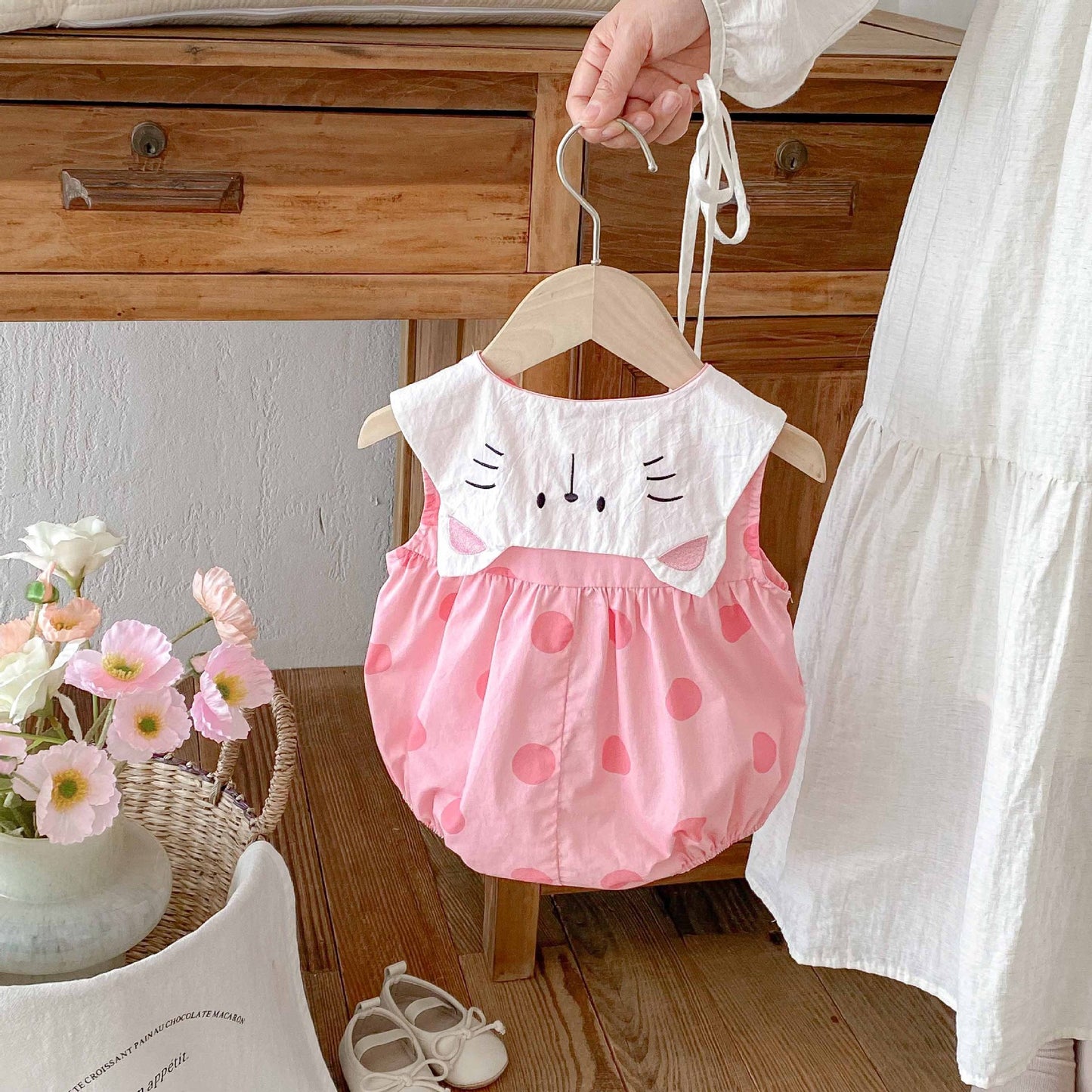 Babies Korean Style Summer Born Jumpsuit Princess First Jumpsuit, Climbing Suit