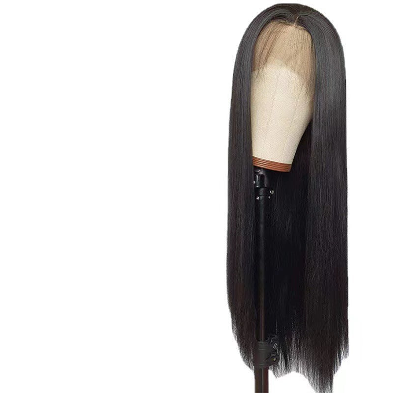 Women's Front Lace Chemical Fiber Fashion Medium Long Straight Wig