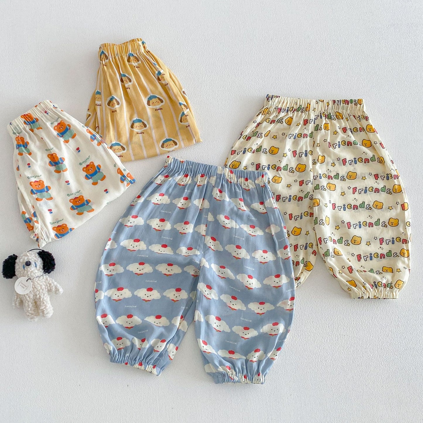 Children's Summer Boys Full Printed Cartoon Thin Children's Pants