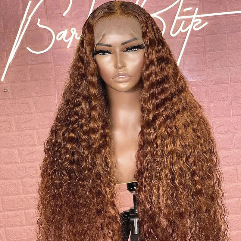 Front Lace Curly Hair Mixed Sheath Wig Long Curls