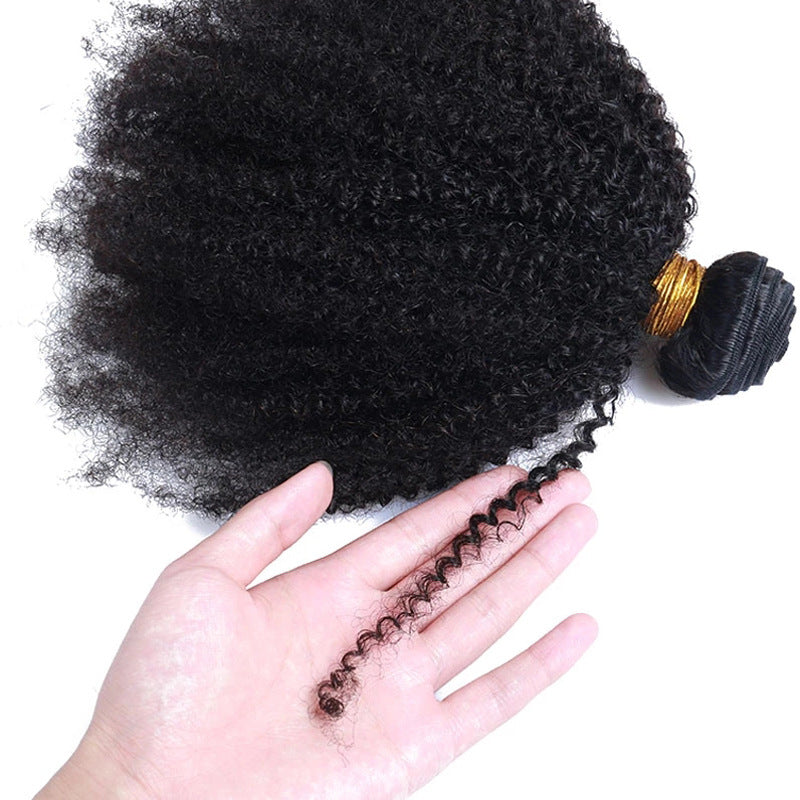 Charming Durable Human Wigs Explosion Curtain Real Hair Wig