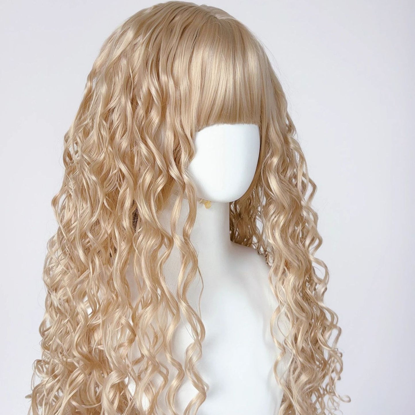 Gothic V Ancient Early Wet Hair Curly Millennium Singer Light Wig Long Curls