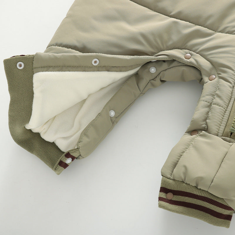 Women's & Men's Winter Fleece-lined Jumpsuits Outing Thickened Rompers Outwear Keep Warm Jumpsuit, Climbing Suit