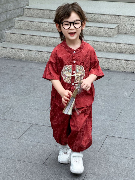 Chinese Style Boys Han Costume Tang Children's Suit