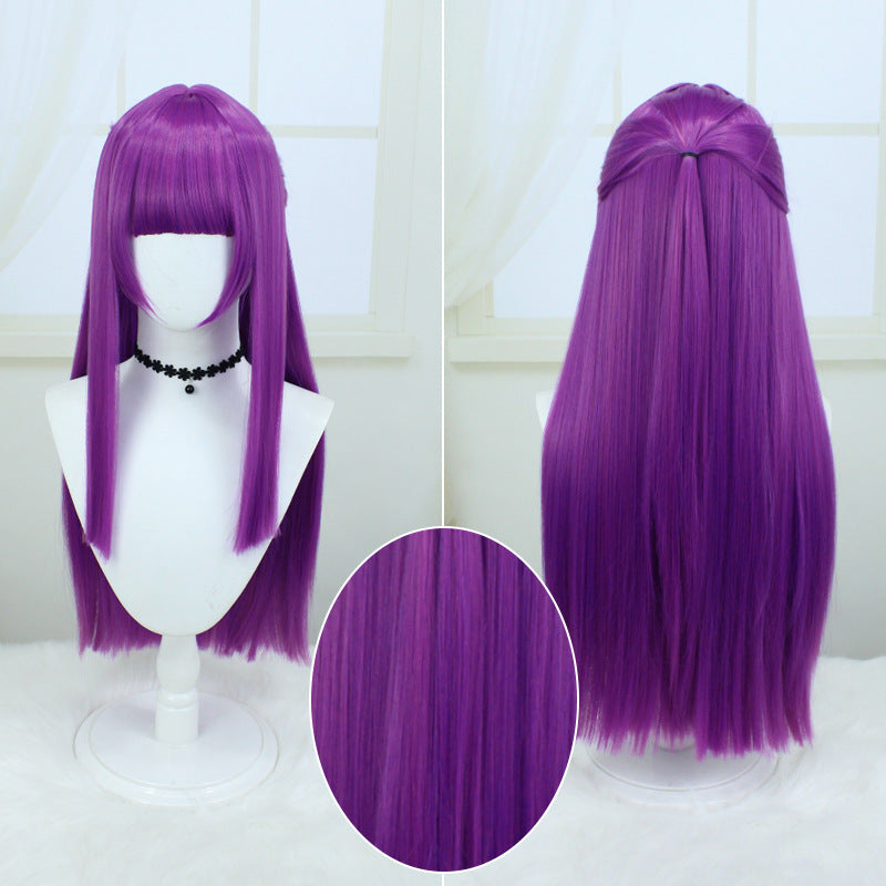 Fu Lillian Artificial Scalp Top Long Hair Fake Cos Wig
