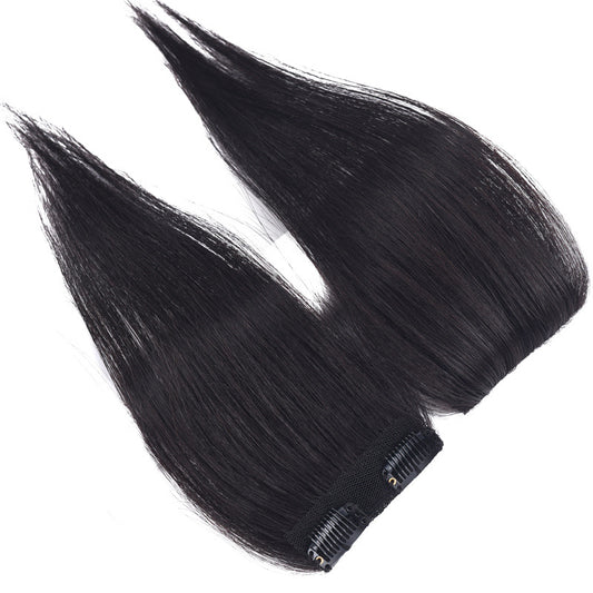 Hair Pack Fluffy Head Invisible All Real Two Sides Increase Wig