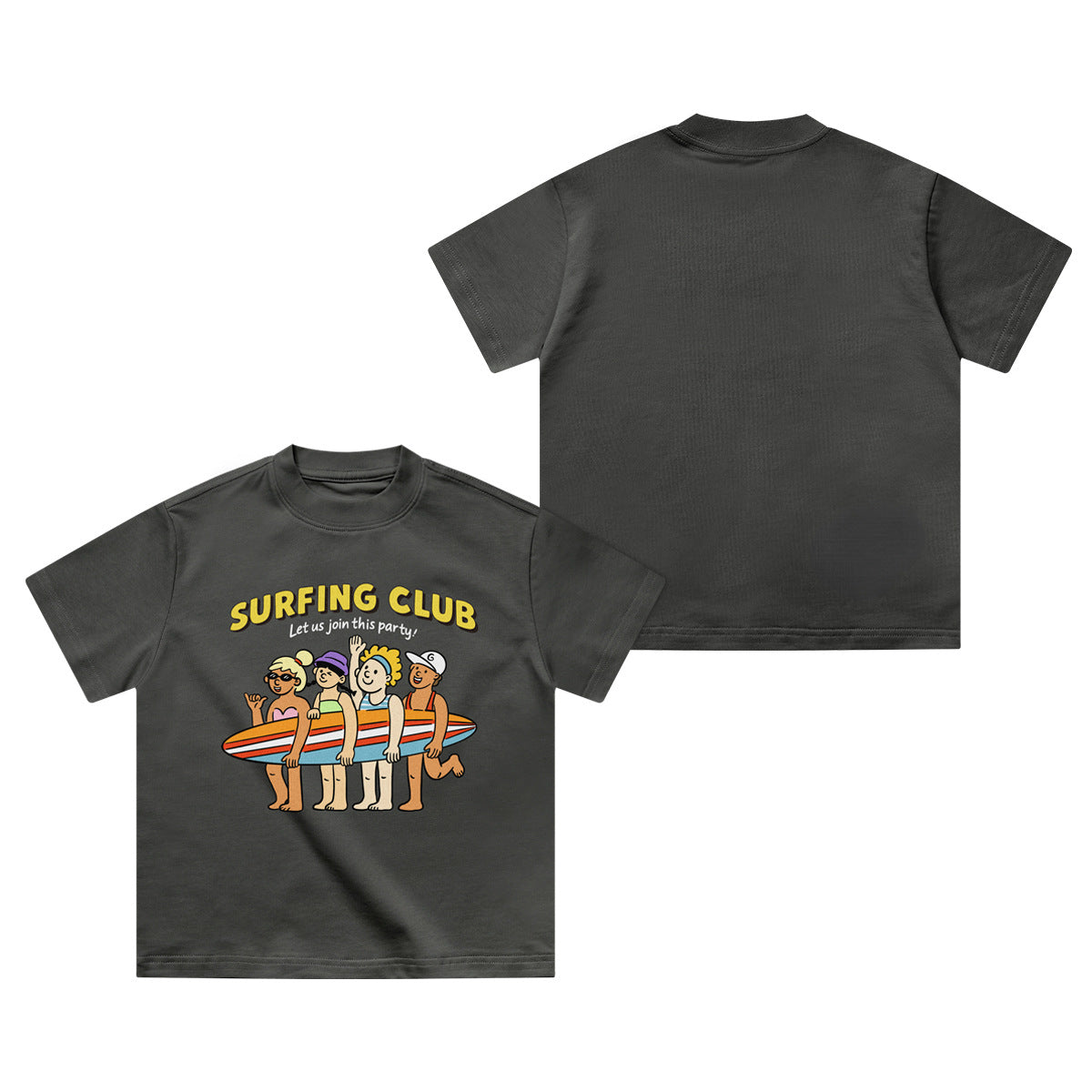 Children's Older Summer Print Cotton Clothes Heavy Short Sleeve Tops Children's T-shirt