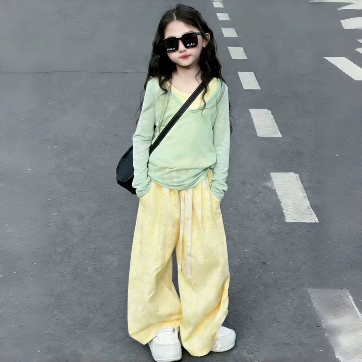 Children's Spring Clothes Western Style Thin Little Dopamine Long Children's Suit