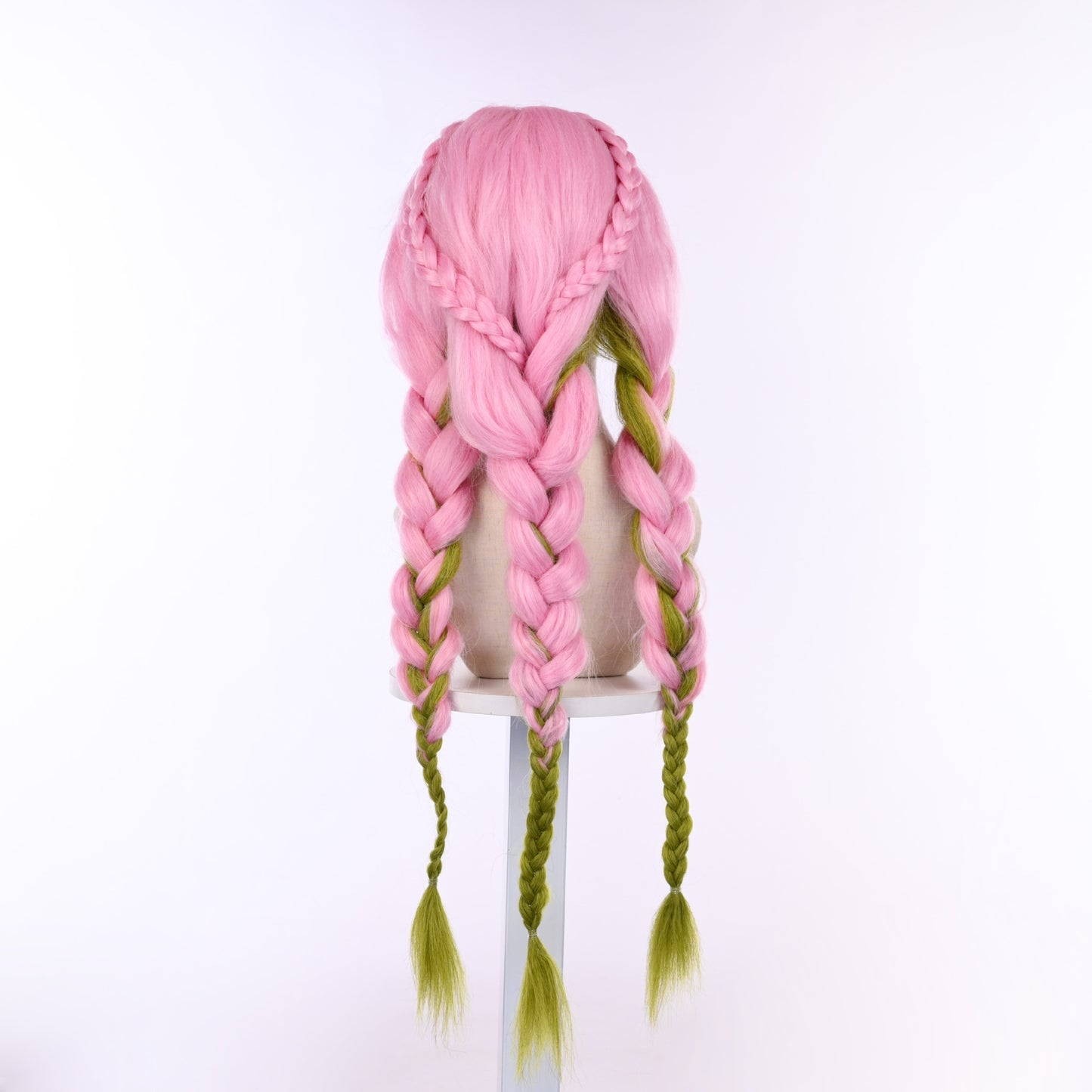 Anime No Honey Glass Pink Green Pick Dyed Whole Head Cos Wig
