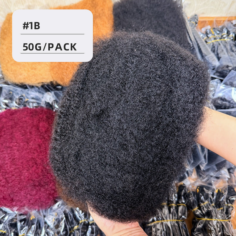 Comfortable African Human One Bag All Real Hair Wig