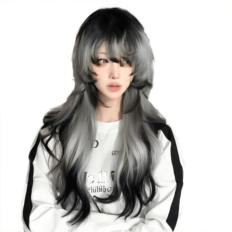 Female Summer Gradient Explosion Top Paris Painting Other Wig