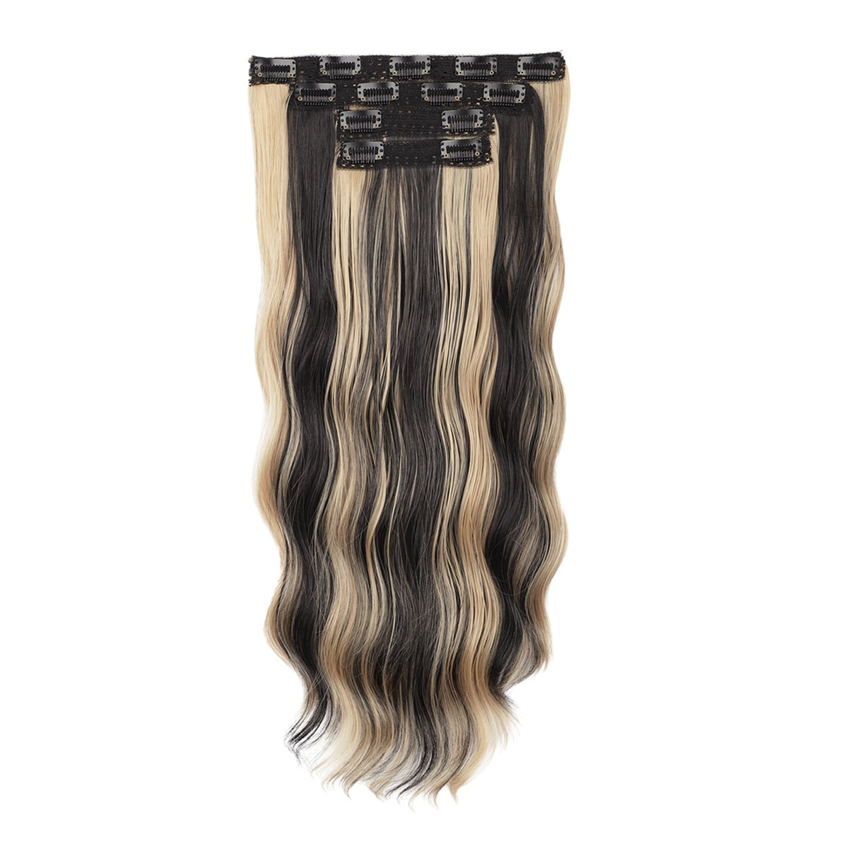 Long Curly Female Set Hairpiece Clip Chemical Fiber Hair Wig