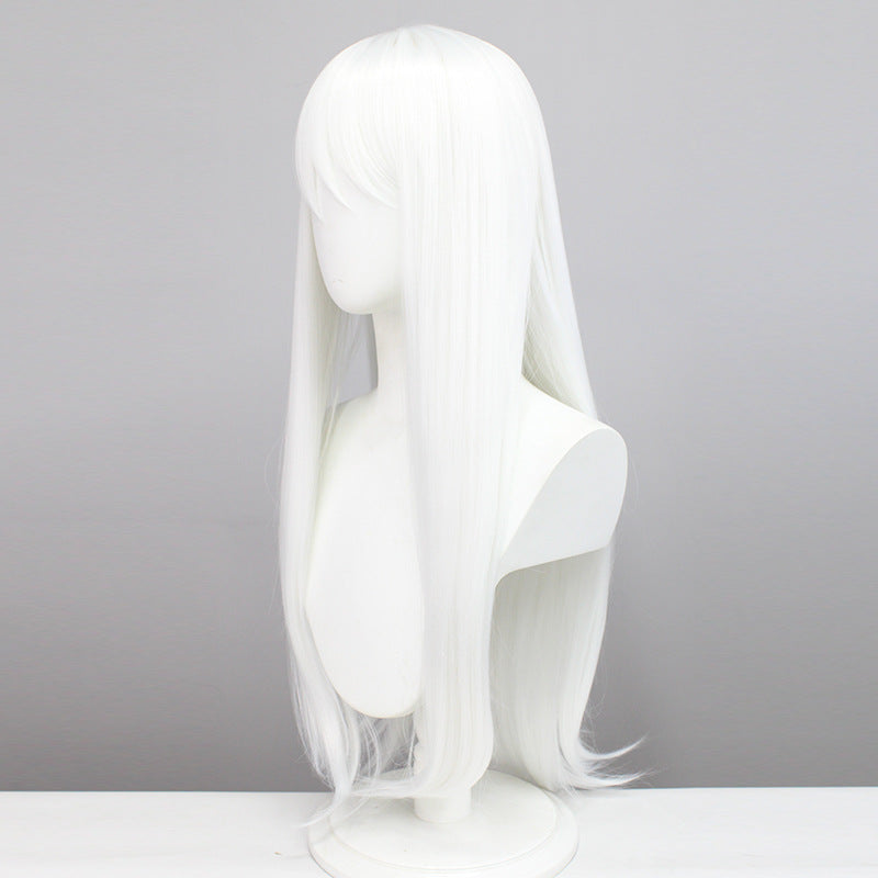 Nun Sexy Uniform Clothing White Fiber Cos Wig