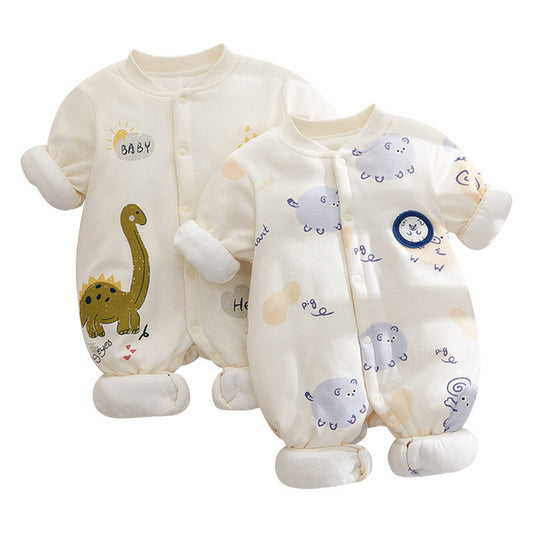 Thickened Winter Cotton Jumpsuit Thermal Quilted Jumpsuit, Climbing Suit