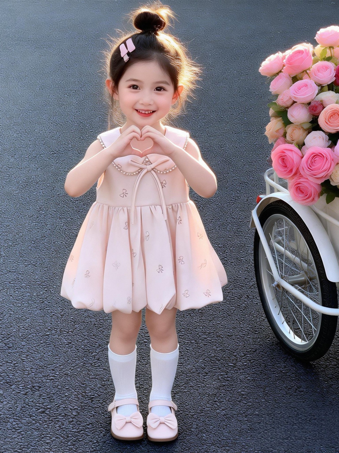 Princess Summer Western Style Birthday Vest Children's Dress