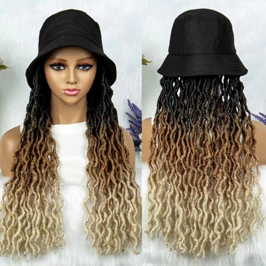 Braids With Cap Afro Braided Wigs Wig Long Curls