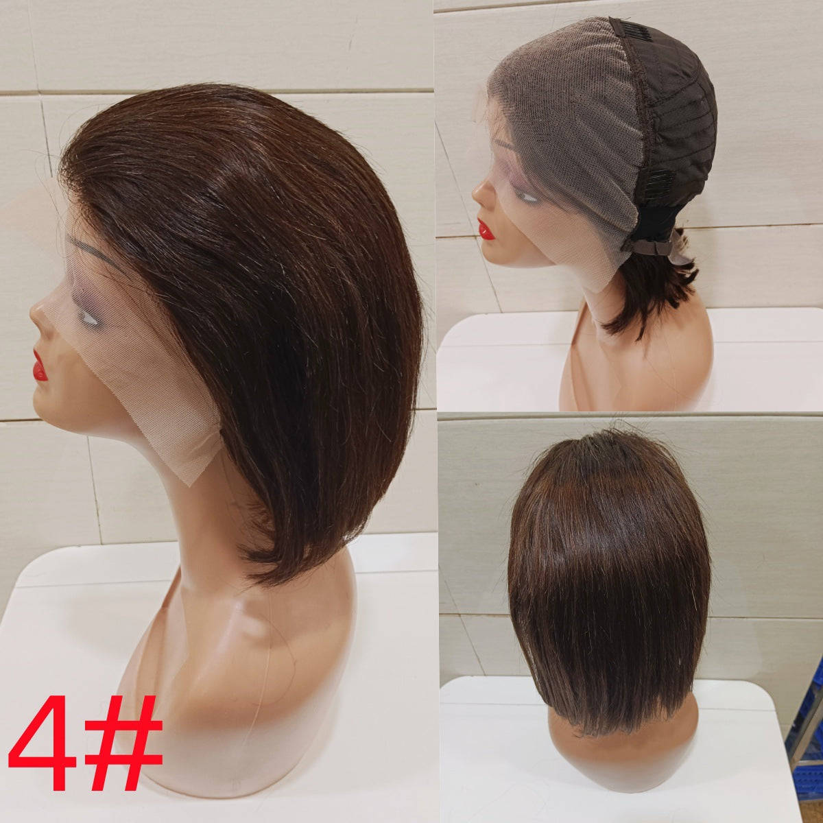 Trendy Slouchy Pretty Versatile Straight Bob Real Hair Wig