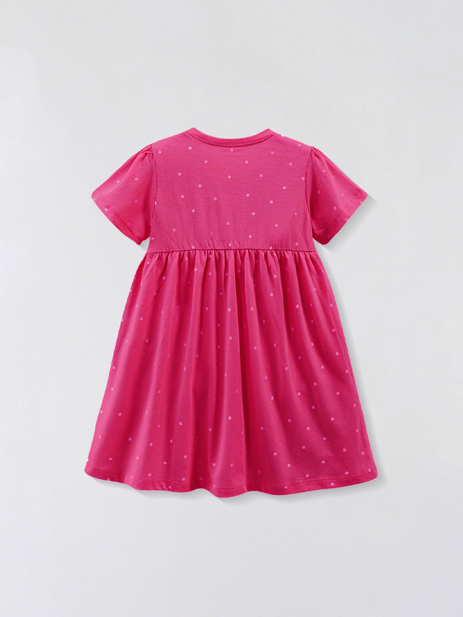 Summer Shirt Plaid Fashion Trendy Cartoon Children's Dress
