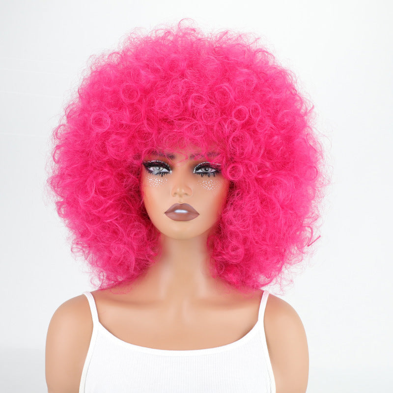 Women's Afro African Small Synthetic Wigs Wig Short Curly Hair