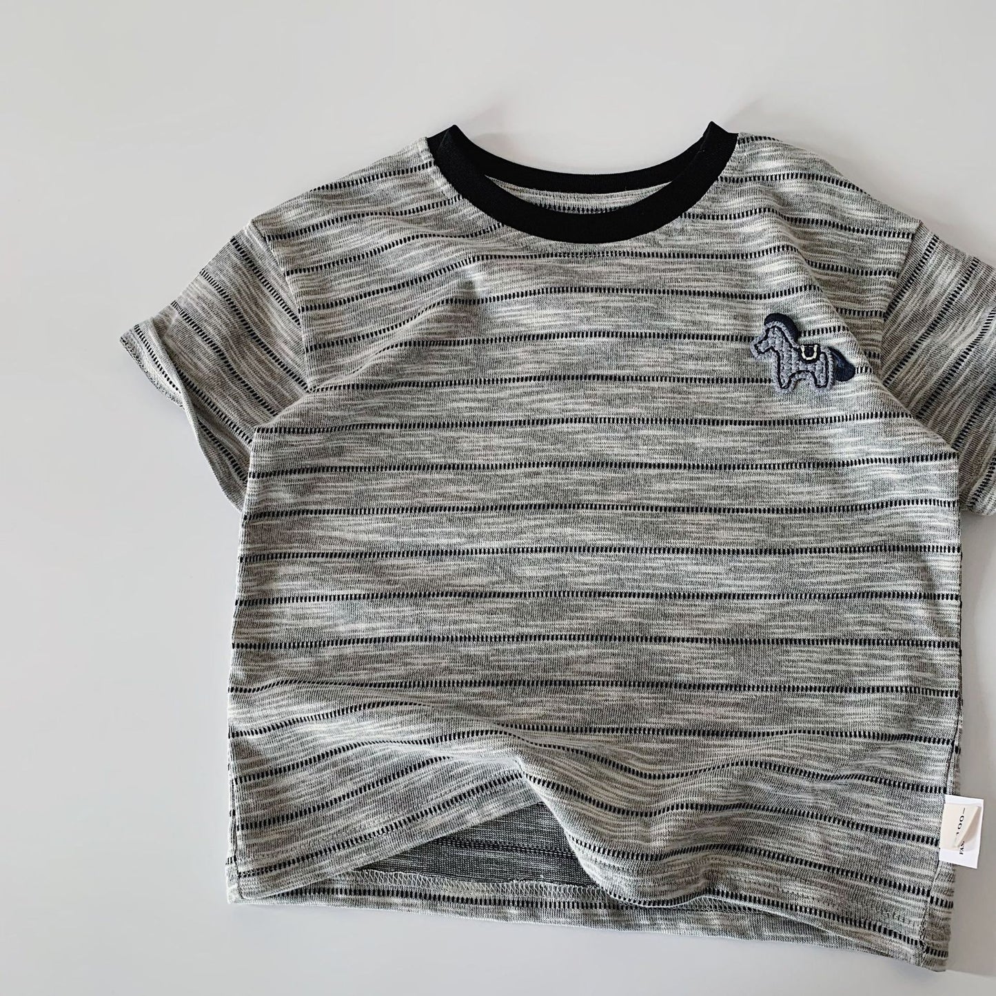 Children's Summer Korean Style Striped Pullover Thin Top Children's T-shirt