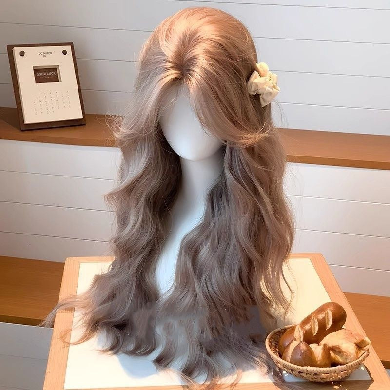 Female Curly Hair Medium Water Ripple Small Roll Wig Long Curls
