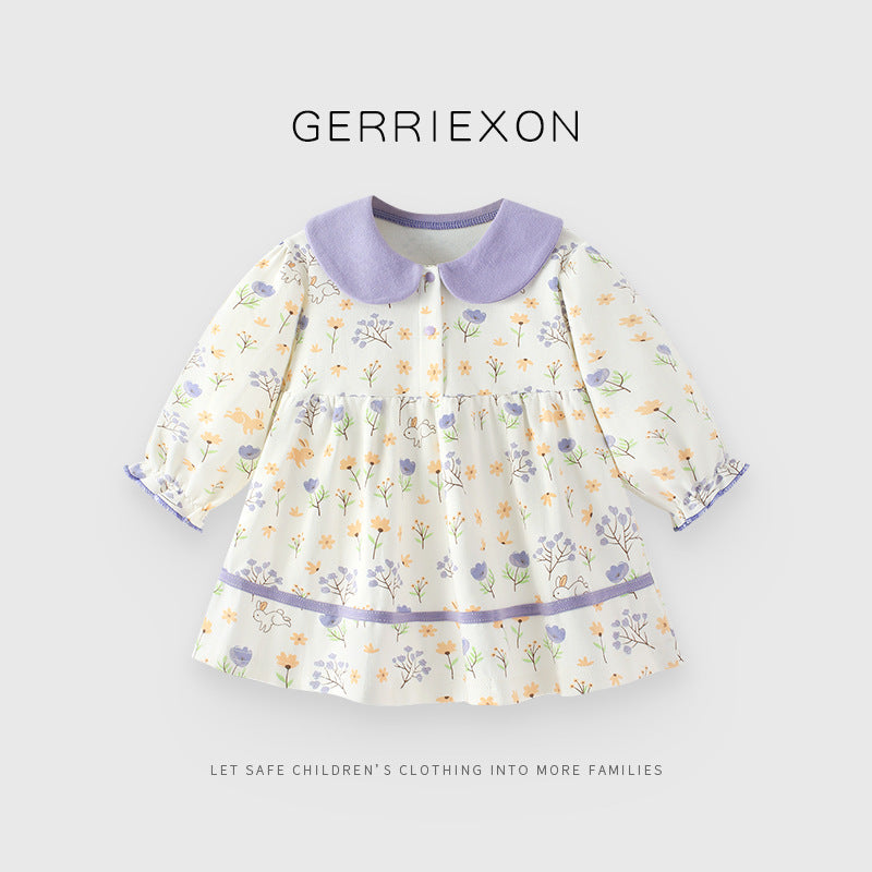 Purified Cotton Clothes For Babies Princess Children's Dress