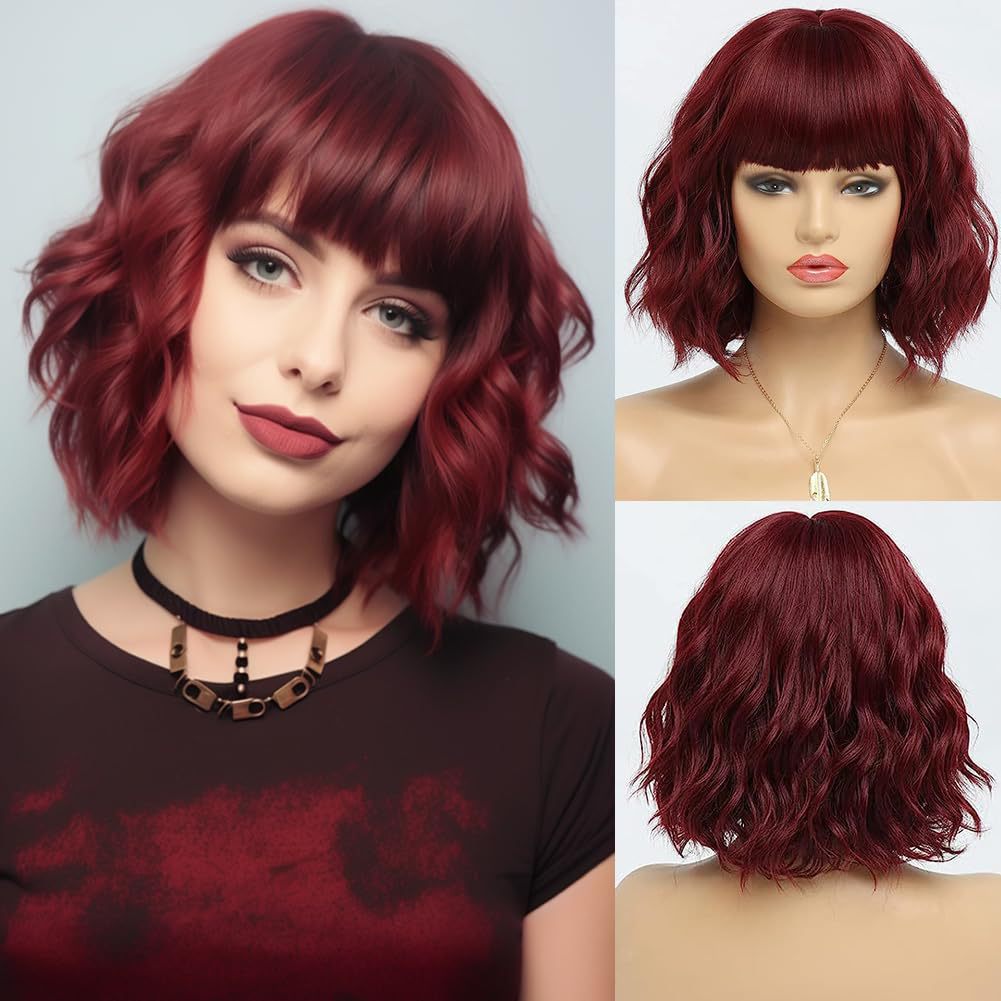 Women's Short Curly Hair Fluffy Waves Roll Wig Long Curls