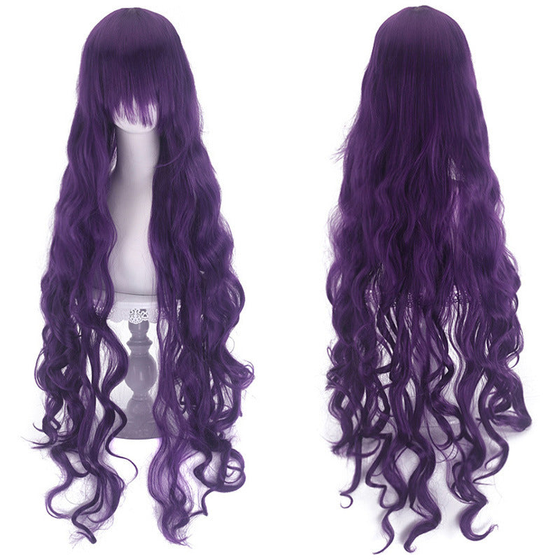 Anime Female Curly Hair Medium Fluffy Wig Long Curls