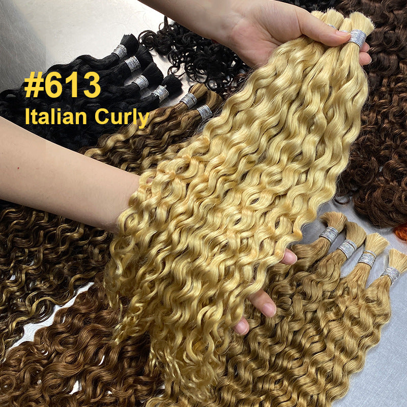 Durable Pretty Human Bulk Color Band Real Hair Wig