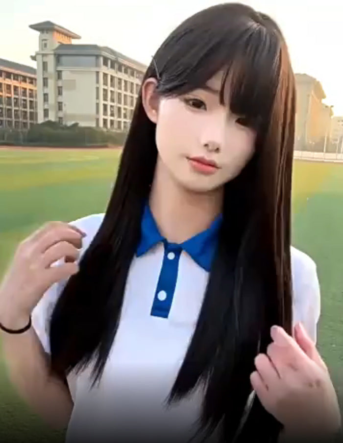 Attractive Pretty Natural Hair Younger Fashion Long Straight Wig